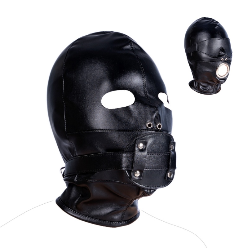 Party Games Mystery - Seksi Cosplay maske fetiş PU deri