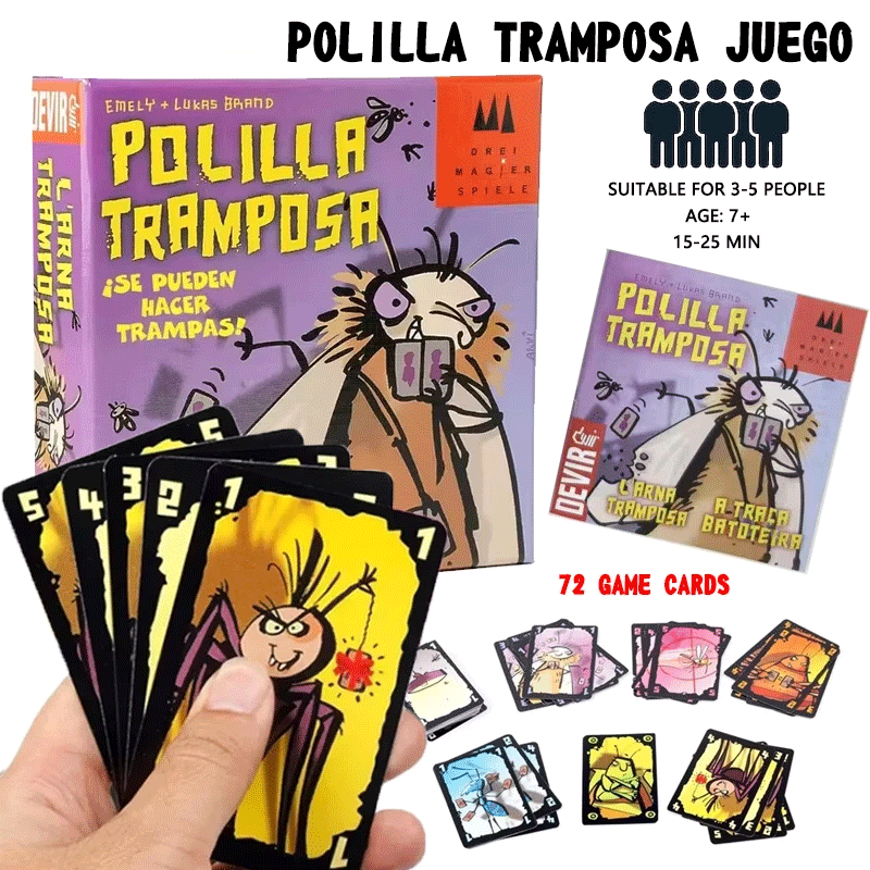 Party Games Juegos De Mesa - Yetişkinler ve Çocuklar İçin Sahtekar Güve