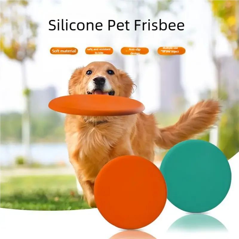 Frisbee Freestyle Disc - Silikon eğlenceli evcil hayvan frizbi köpek