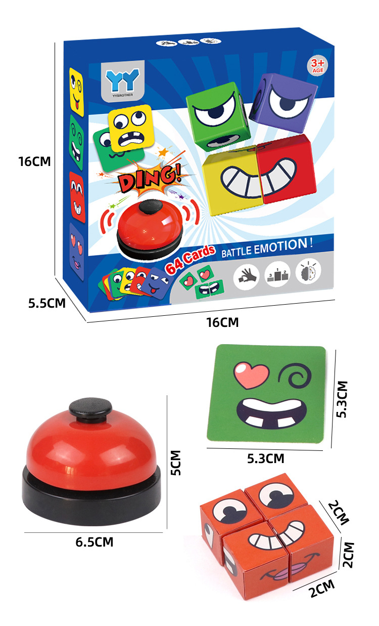 Party Games Gamecube - Çocuklar İçin Değişen Yüzler Rubik Küp