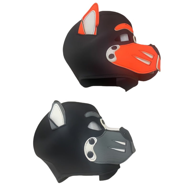Party Games Couple - Erotik Renkli Köpek Başlıklı Maske, Unisex