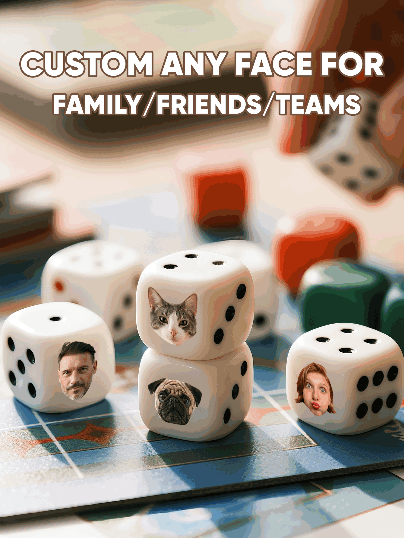 Kişiye Özel Yüz Zarları Komik  - Party Games Couple incelemesi ve fiyatı