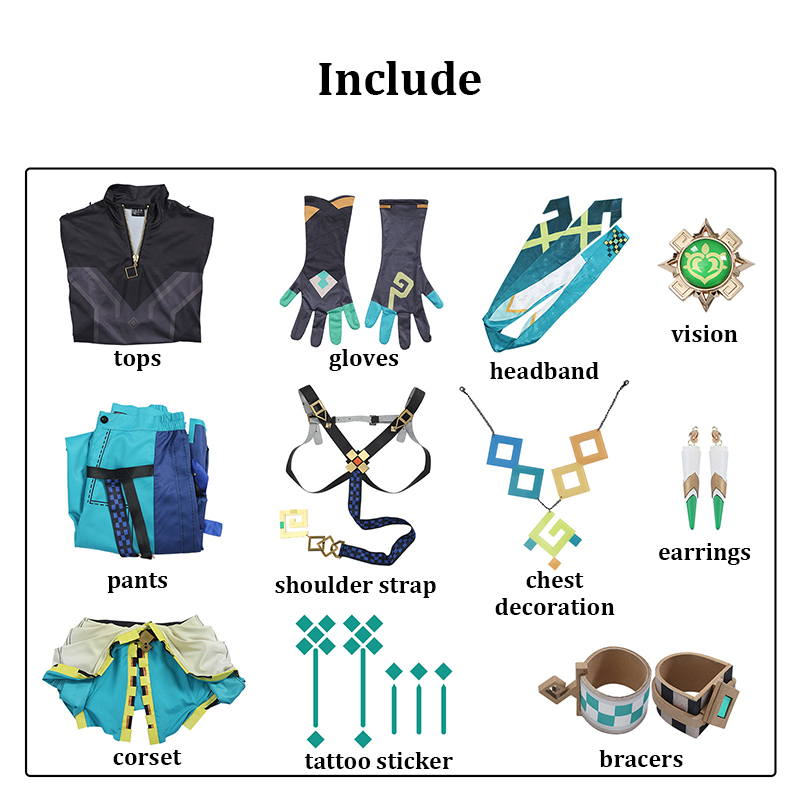 Kinich Cosplay Genshin Etki Co - Party Games Kit incelemesi ve fiyatı