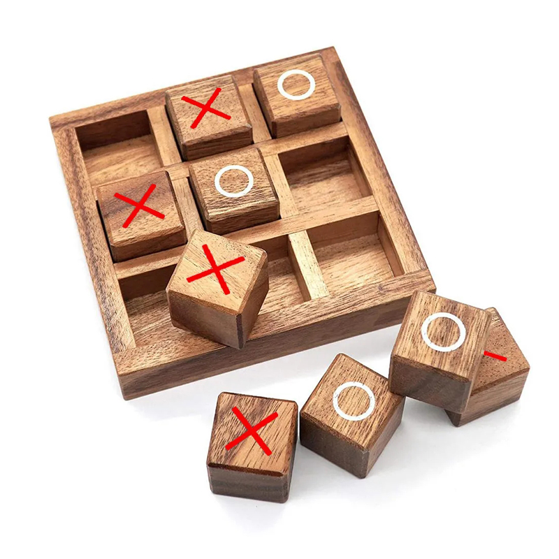 Ahşap Tic Tac Toe Tahta Oyunu  - Party Games Juegos De Mesa incelemesi ve fiyatı