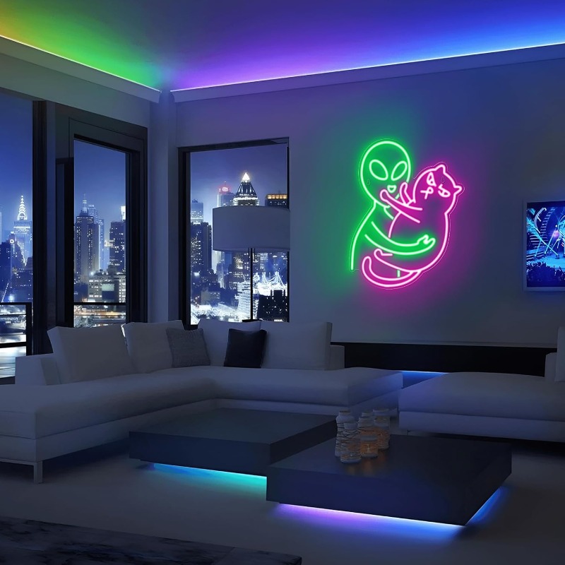Uzaylı Kedi Neon Tabelası, Yeş - Party Games Best incelemesi ve fiyatı